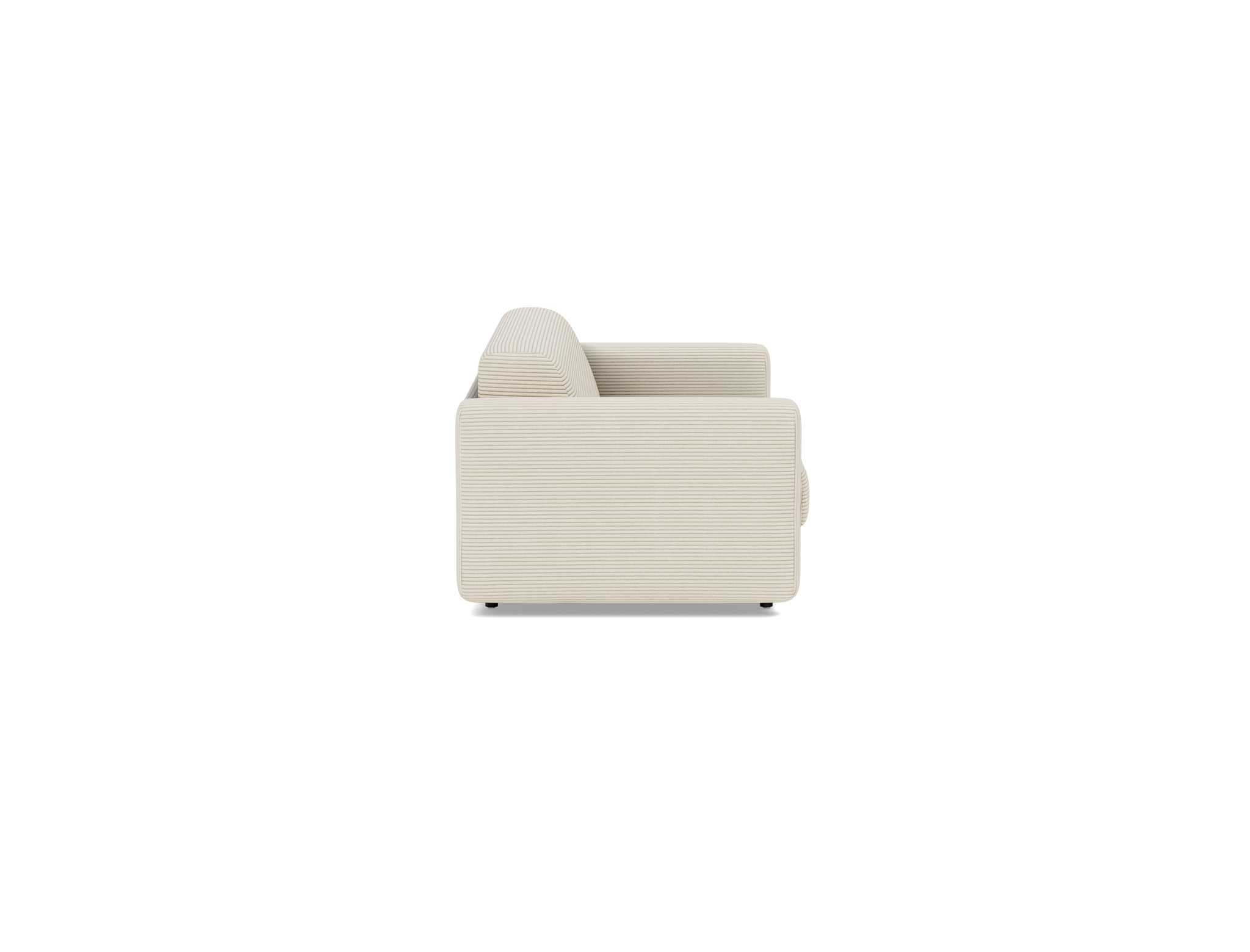 Schlafsofa Killian mit Memory-Matratze 140 Kord Corduroy 594-Ivory