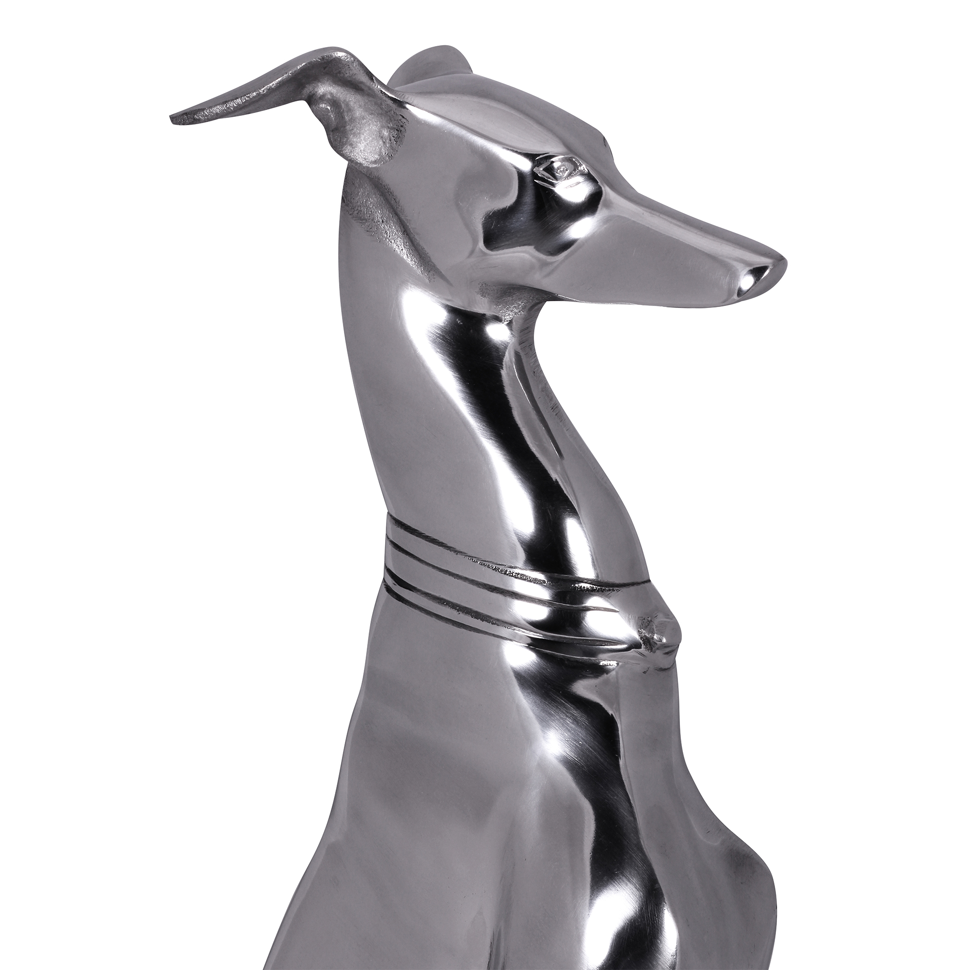 Skulptur Floro Aluminium Silber 18 × 25 × 70 cm