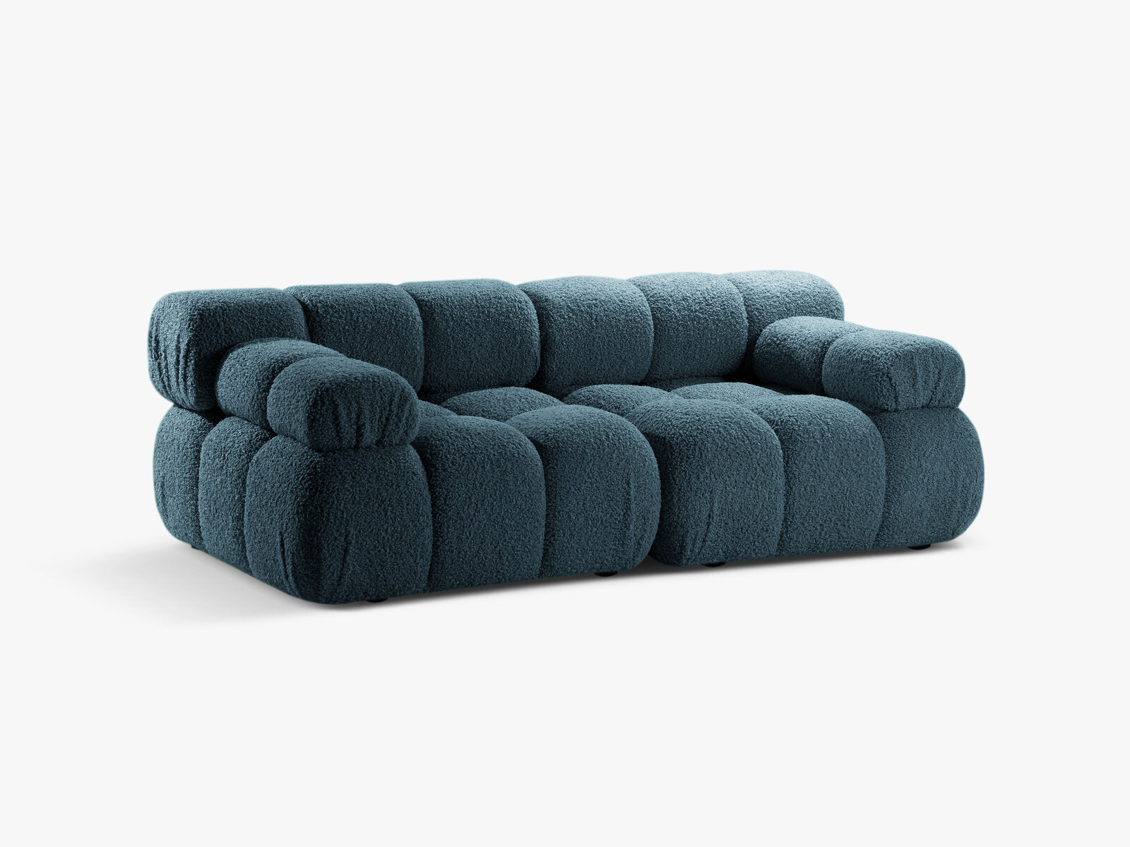 Micadoni Modulares Sofa Bellis 2-Sitzer Boucle Rolf Petrol