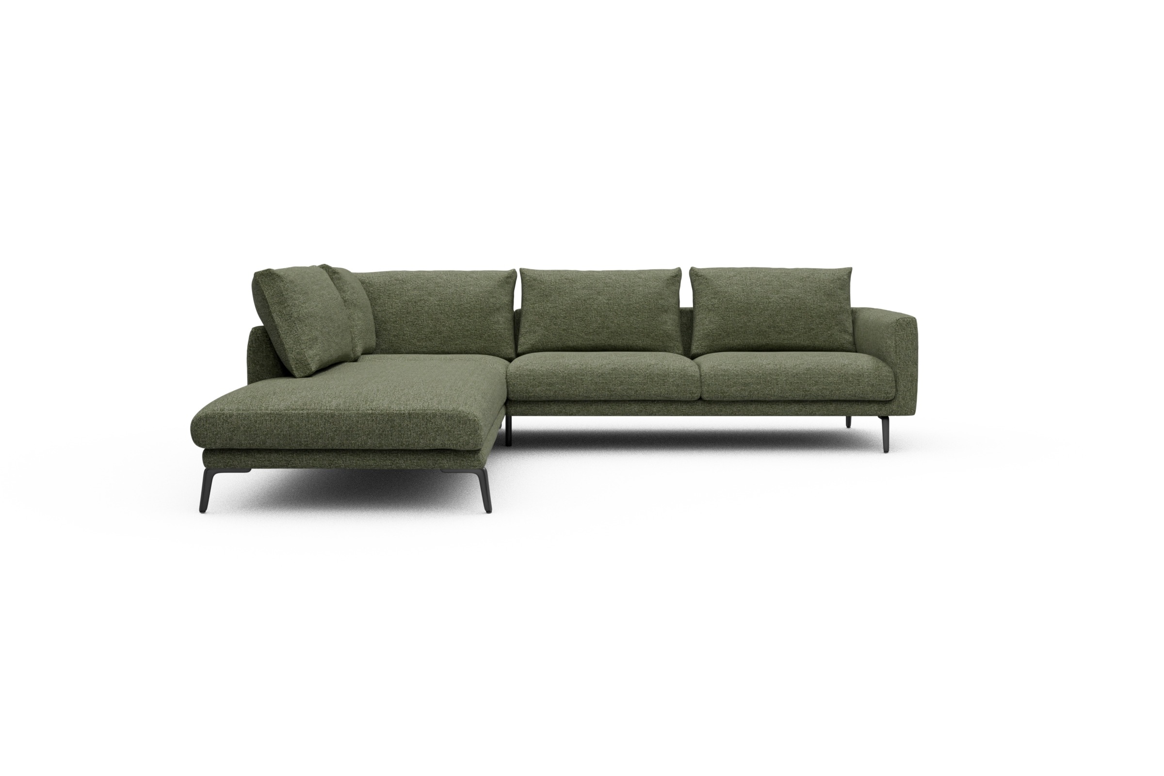 Skandi Home Ecksofa Karl Relax-Ecke links mit 2,5-Sitzer Carreno-Vivid-Green moebelfaktor