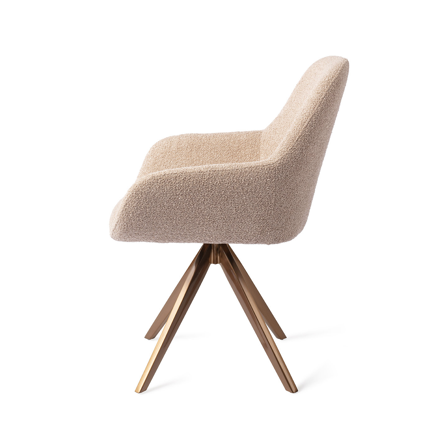 Jesper Home Esszimmerstuhl Kushi Flax Relax Turn Rose