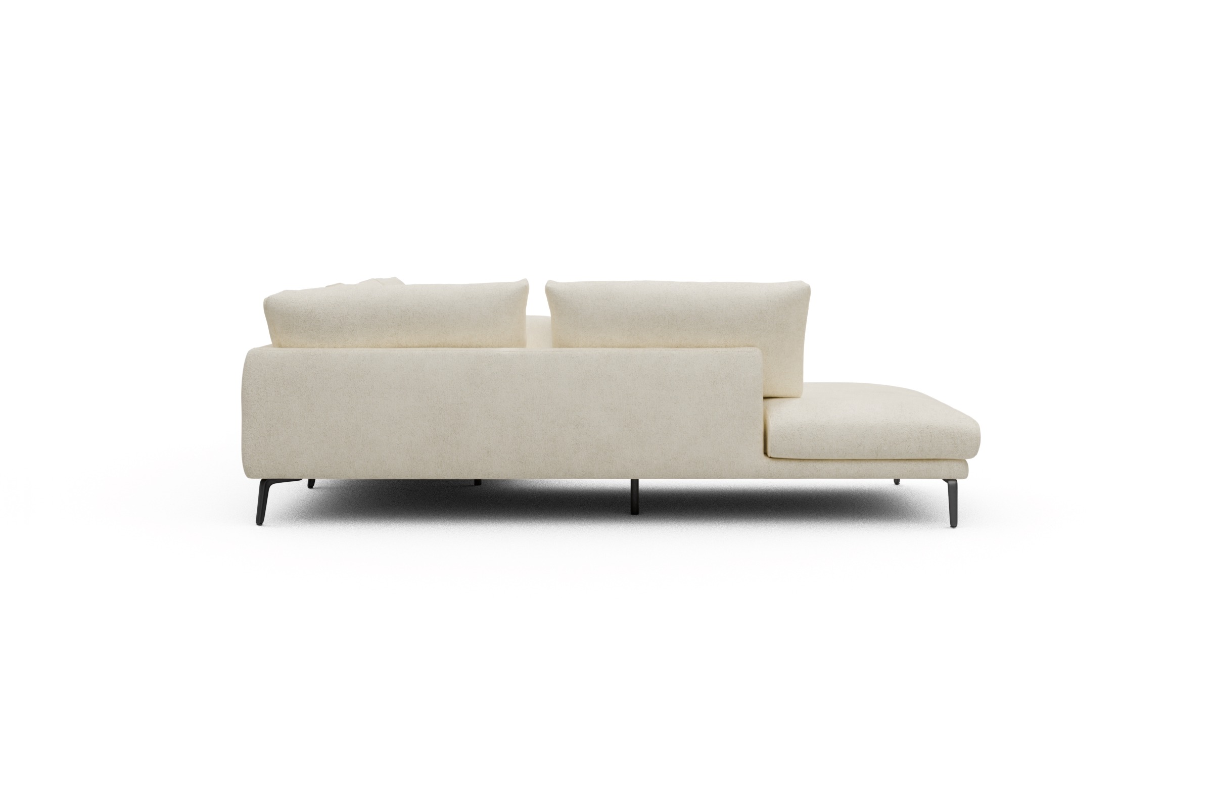 Ecksofa Karl Relax-Ecke links mit 2,5-Sitzer Boucle-Off-White