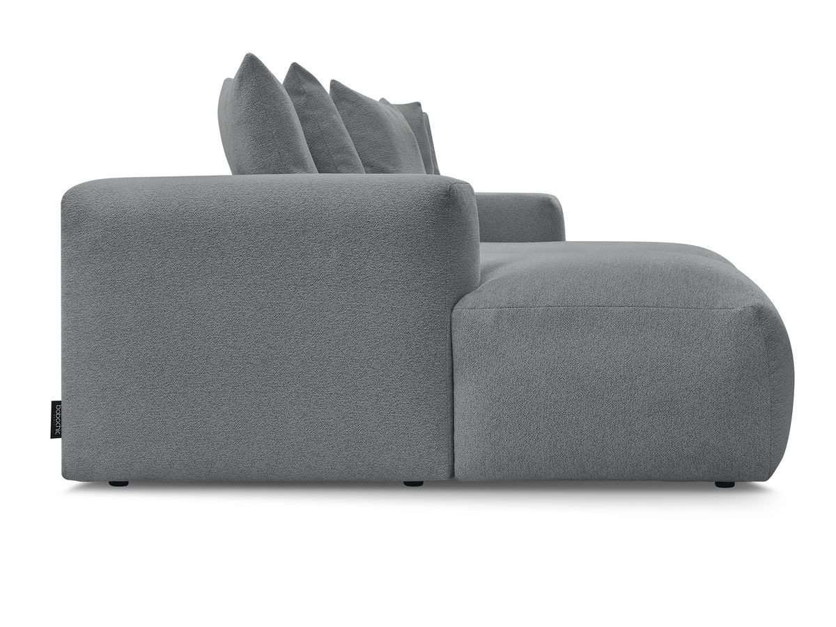 Bobochic Voltaire Sofa 4-Sitzer 248 × 170 cm Melange-Stoff Dunkelgrau