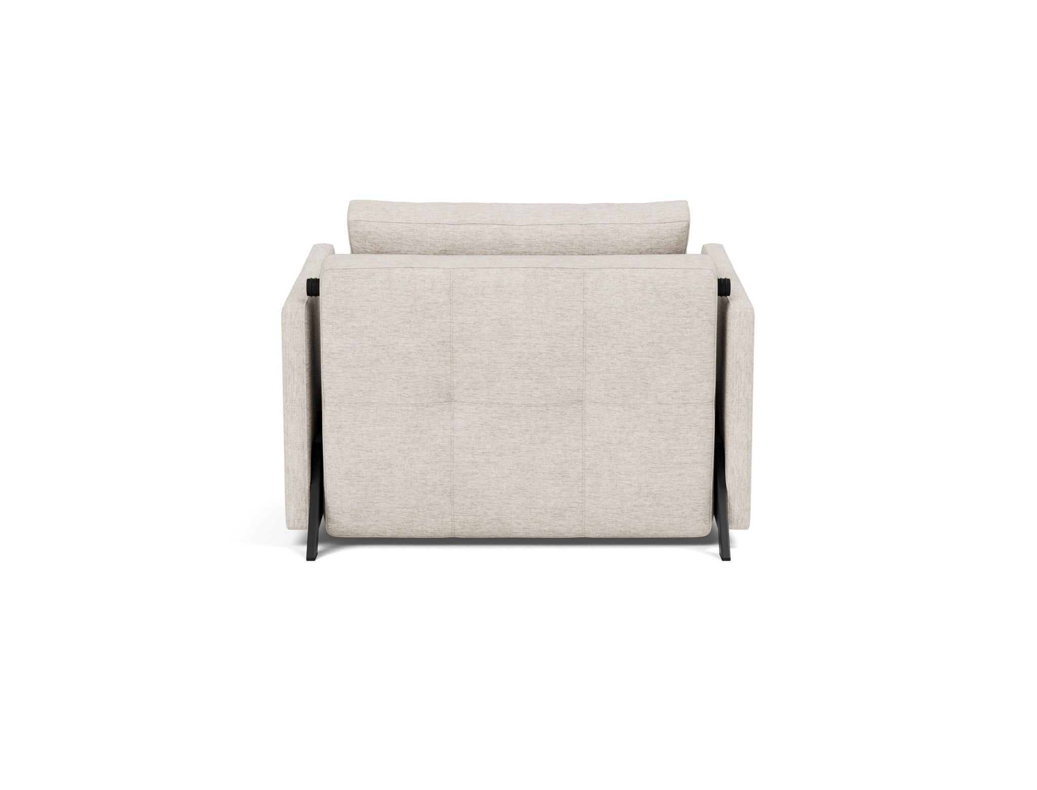 Schlafsessel Cubed 90 mit Armlehnen Chenille Yuveno 470-Natural
