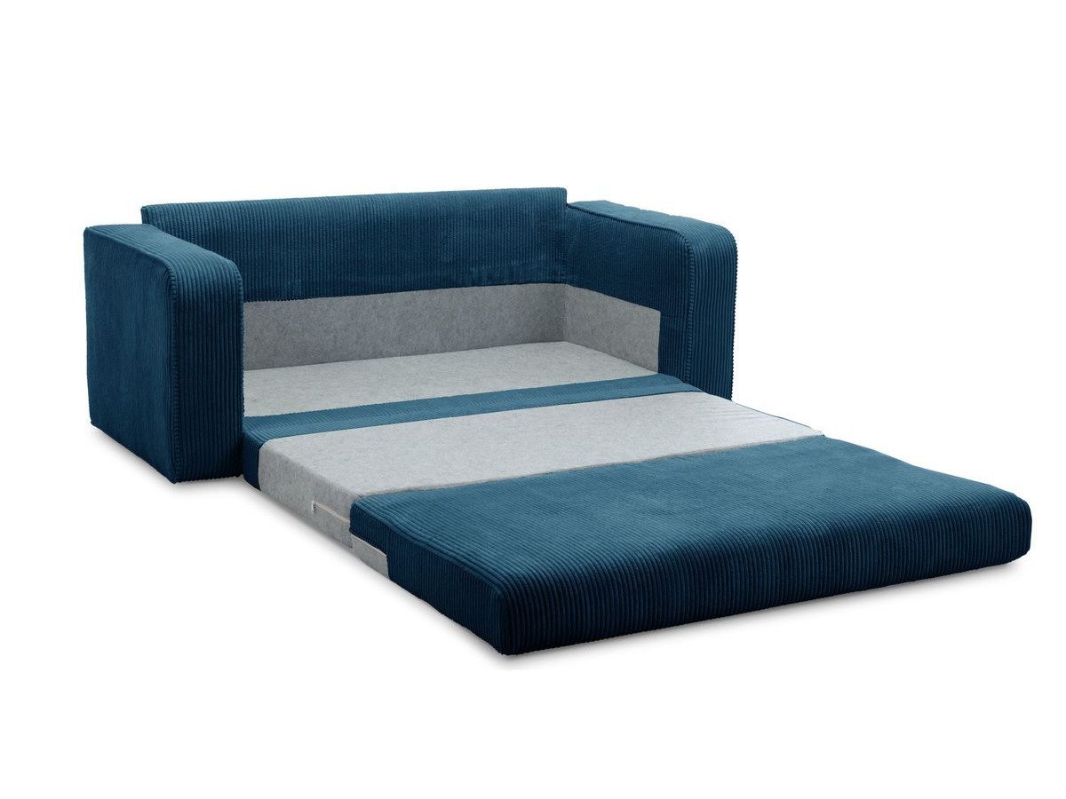 Bobochic Come Schlafsofa 2-Sitzer Cordsamt Dunkelblau
