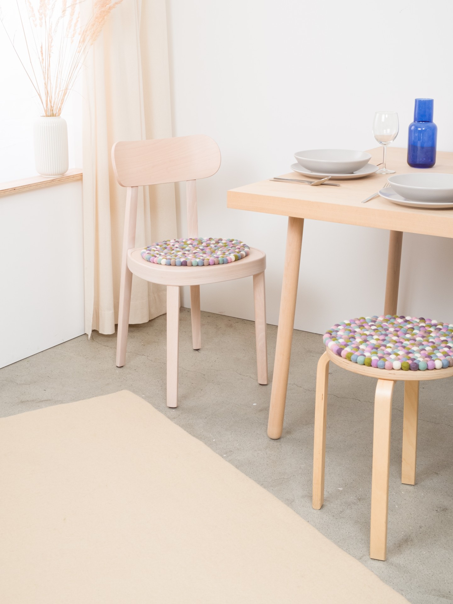 myfelt Greta - Filzkugel Sitzauflage rund