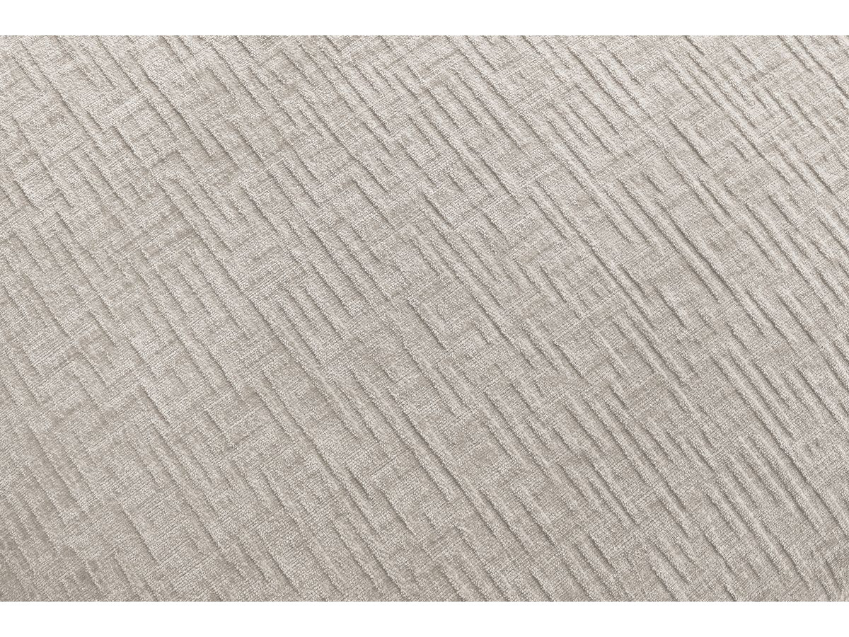Bobochic Jeanne Sofa 4-Sitzer mit Pouf Strukturstoff Beige