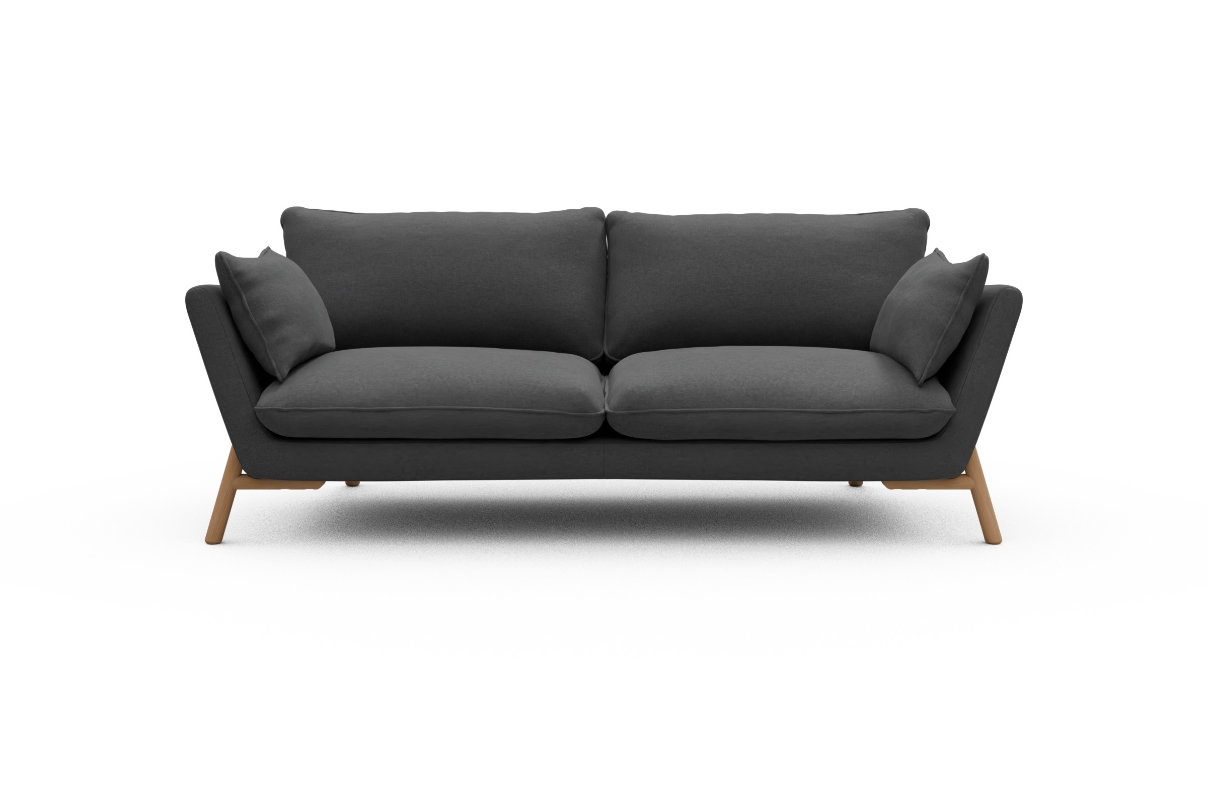 Skandi Home Sofa Emil 3-Sitzer Beinfarbe Eiche Natur Satya-Zinc moebelfaktor