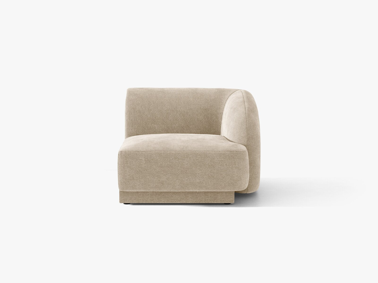 Micadoni Eckmodul Miley 1-Sitzer Rechts Chenille Eden Beige
