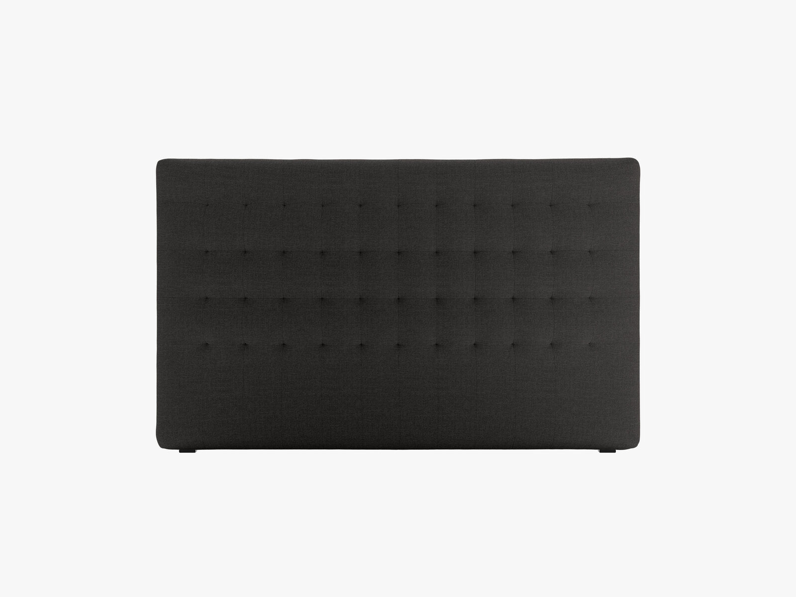 Micadoni Nova Samtiger Kopfteil 120 cm (H 95 cm) Strukturierter Stoff Liberty Schwarz 160x95