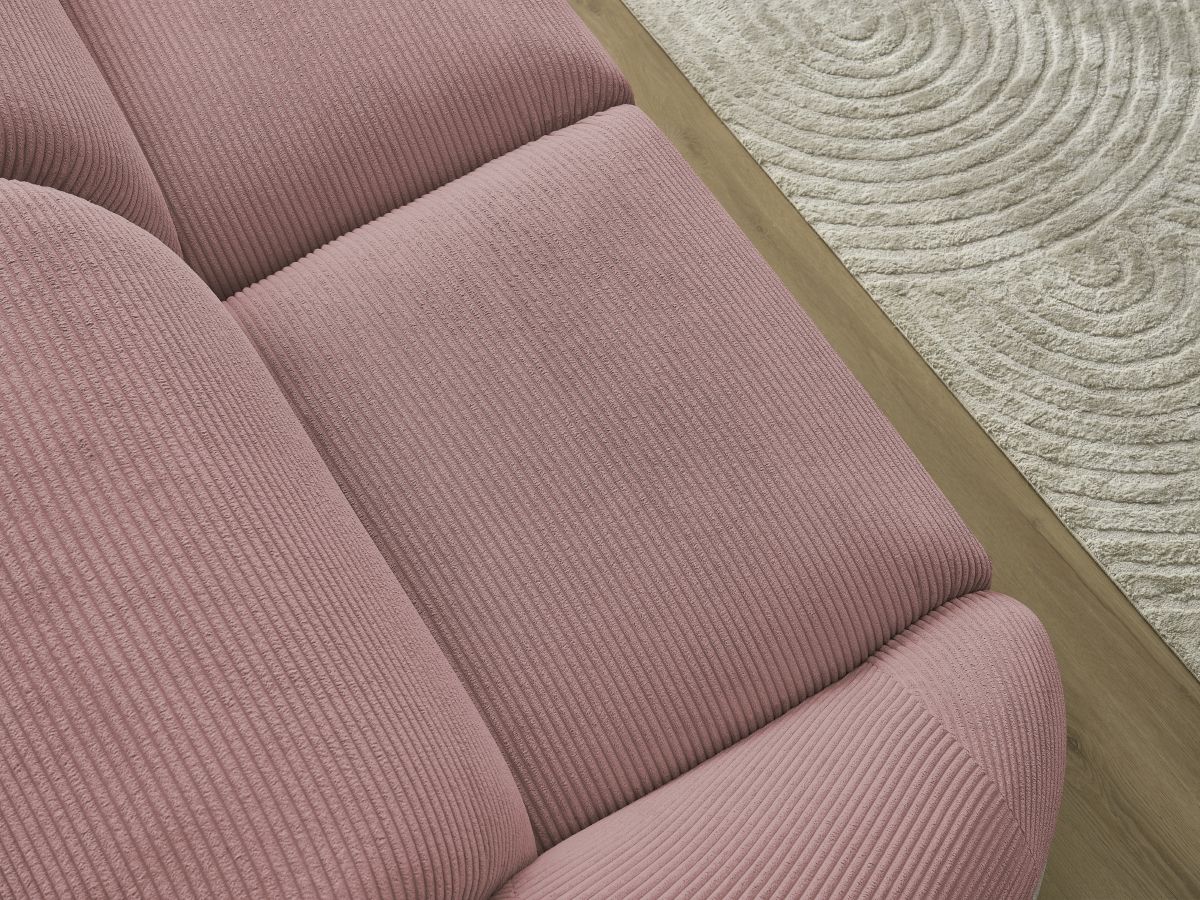 Bobochic Tina Sofa 2-Sitzer Cordsamt Rosa