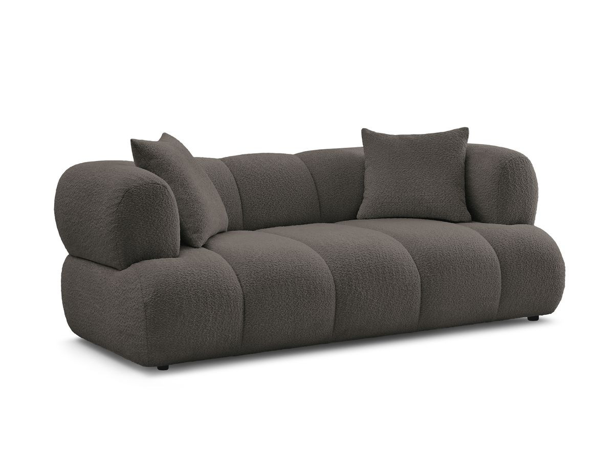 Bobochic Pamira Sofa 2-Sitzer Bouclé-Stoff Braun