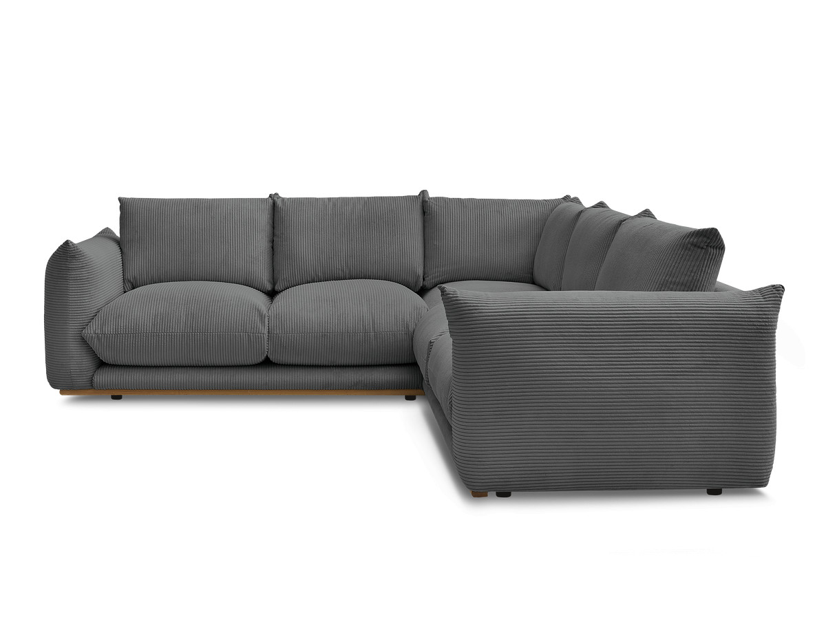 Bobochic Ernest Ecksofa Cordsamt Dunkelgrau