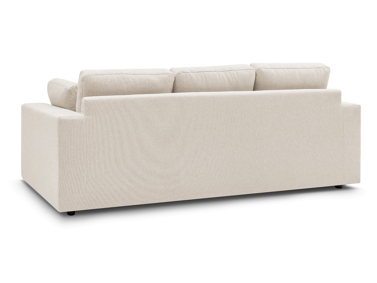 Bobochic Belair Sofa 3-Sitzer 220 × 93 cm Stoff Beige