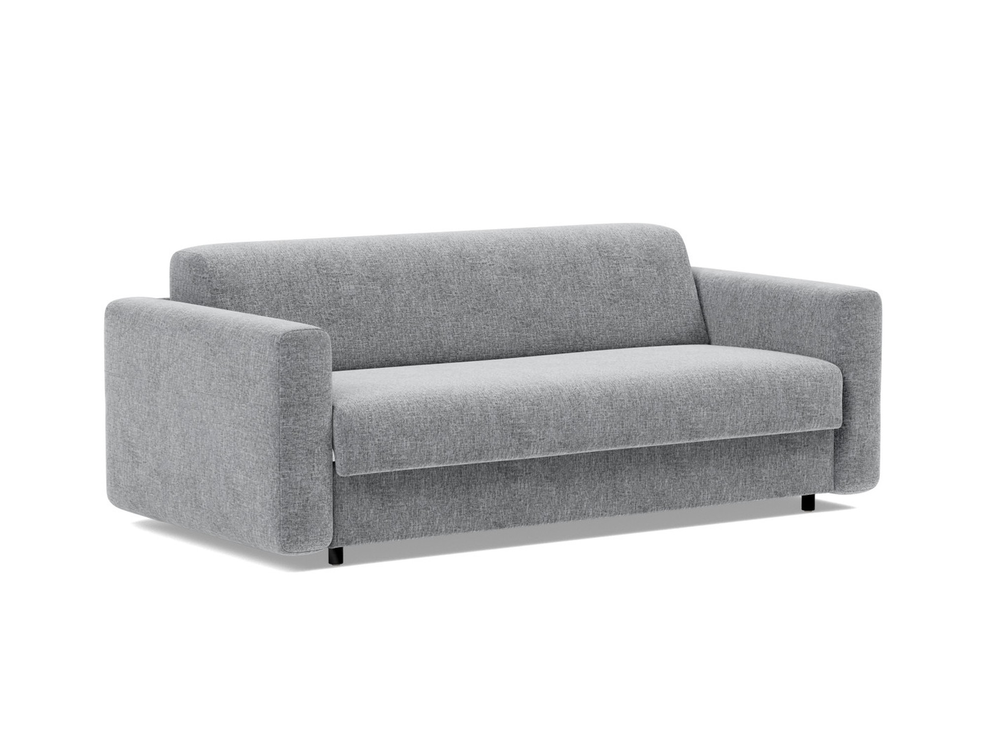 Schlafsofa Killian mit Taschenfederkernmatratze 140 Strukturierter Stoff Twist 565-Granite