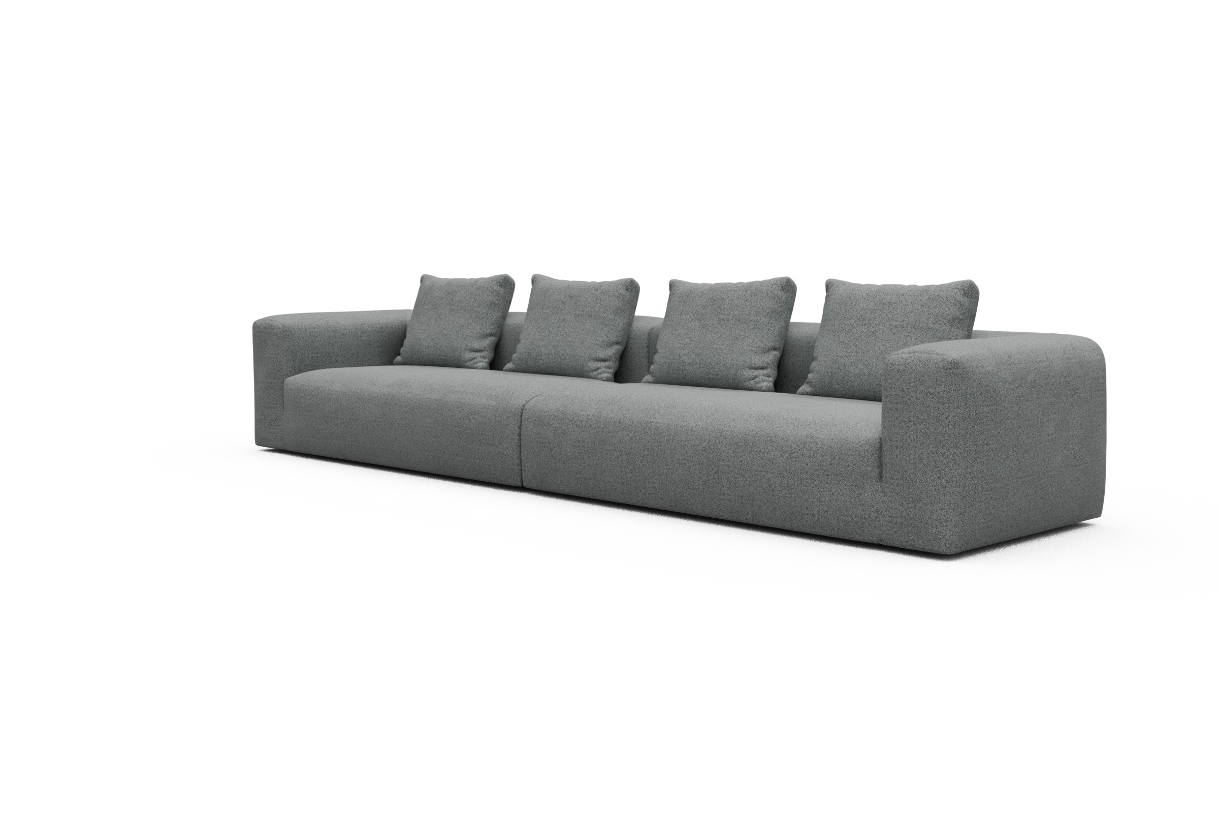 Sofa Modulares XXL Sofa Fred 5-Sitzer Aivi-Gravet-Grey