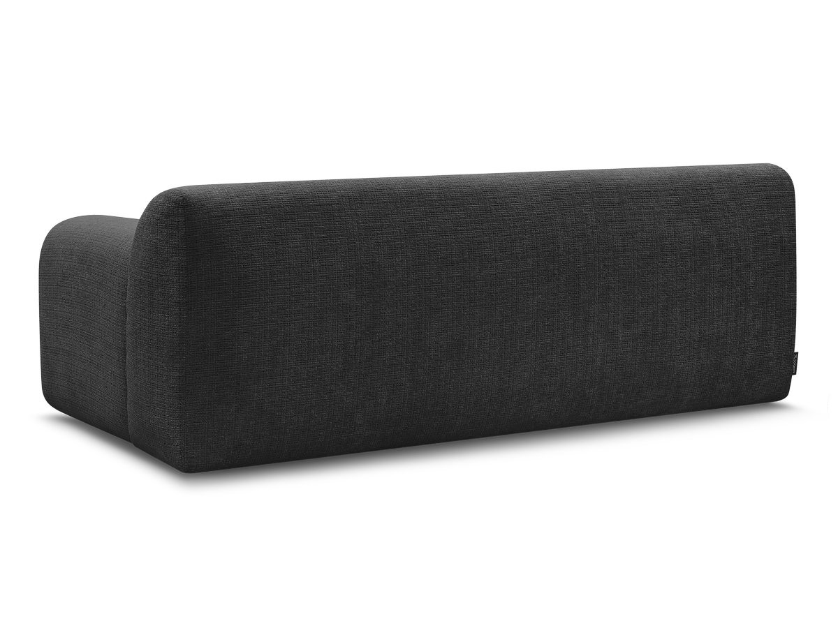 Bobochic Melisse Sofa 2-Sitzer Strukturstoff Schwarz