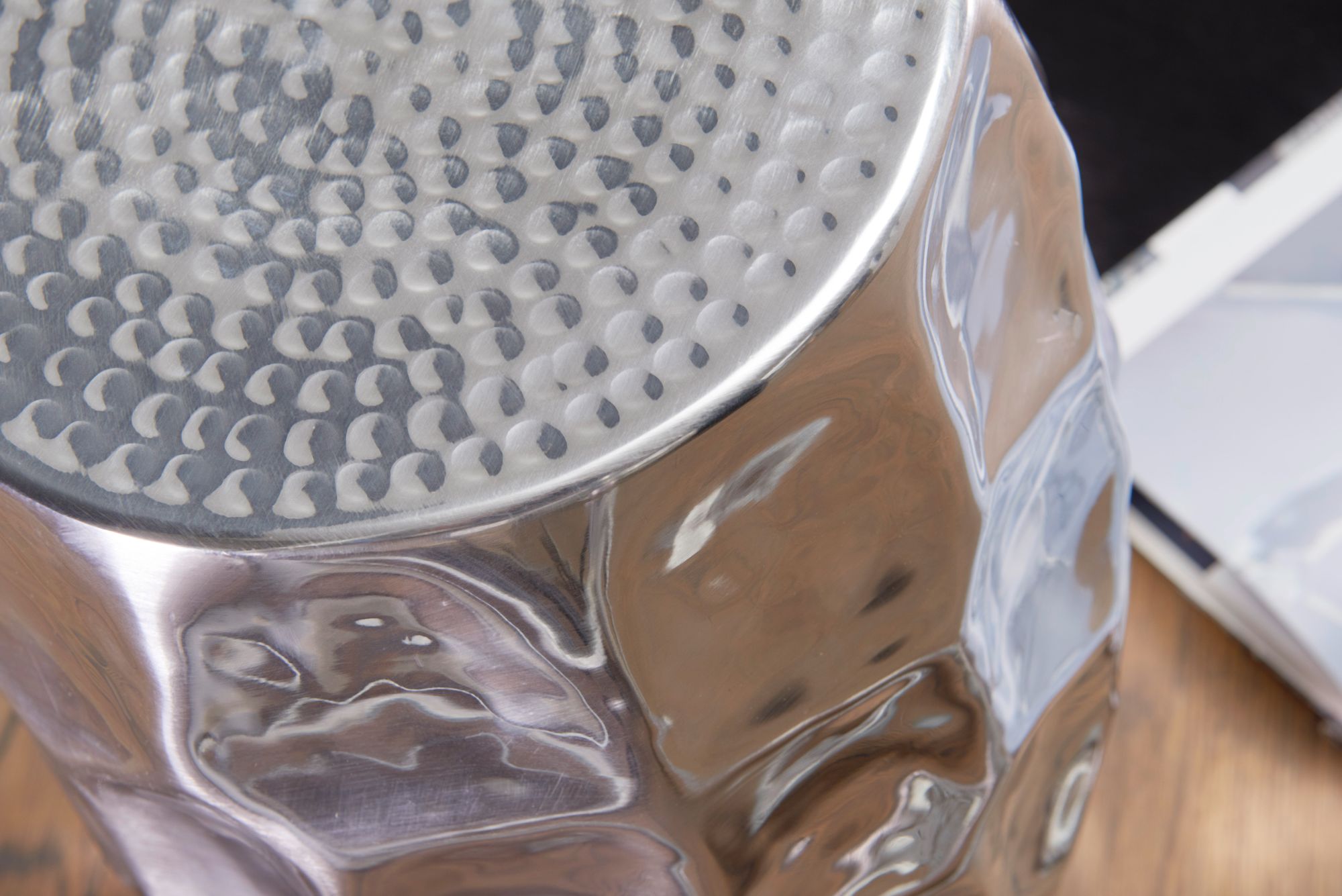 Beistelltisch Vega Aluminium Silber Ø 30 × H 47 cm