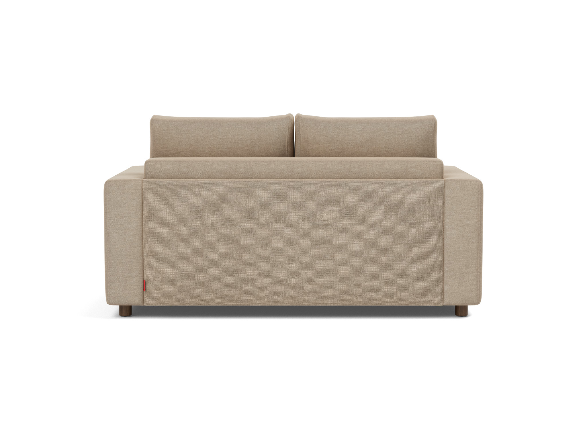 Schlafsofa Neah mit Standard-Armlehnen 140 Flachgewebe Phobos 587-Mocha