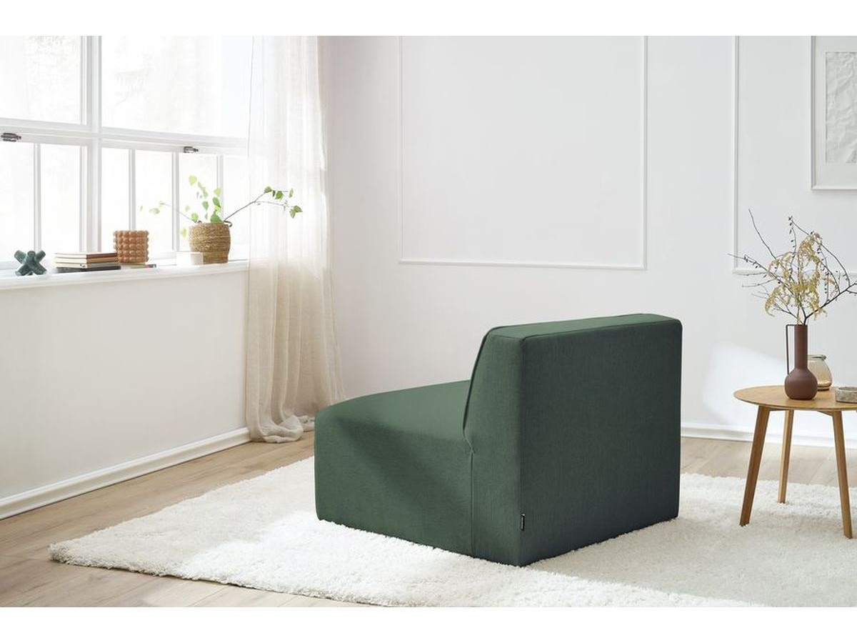 Bobochic Megeve Sofamodul 1-Sitzer Melange-Stoff Grün