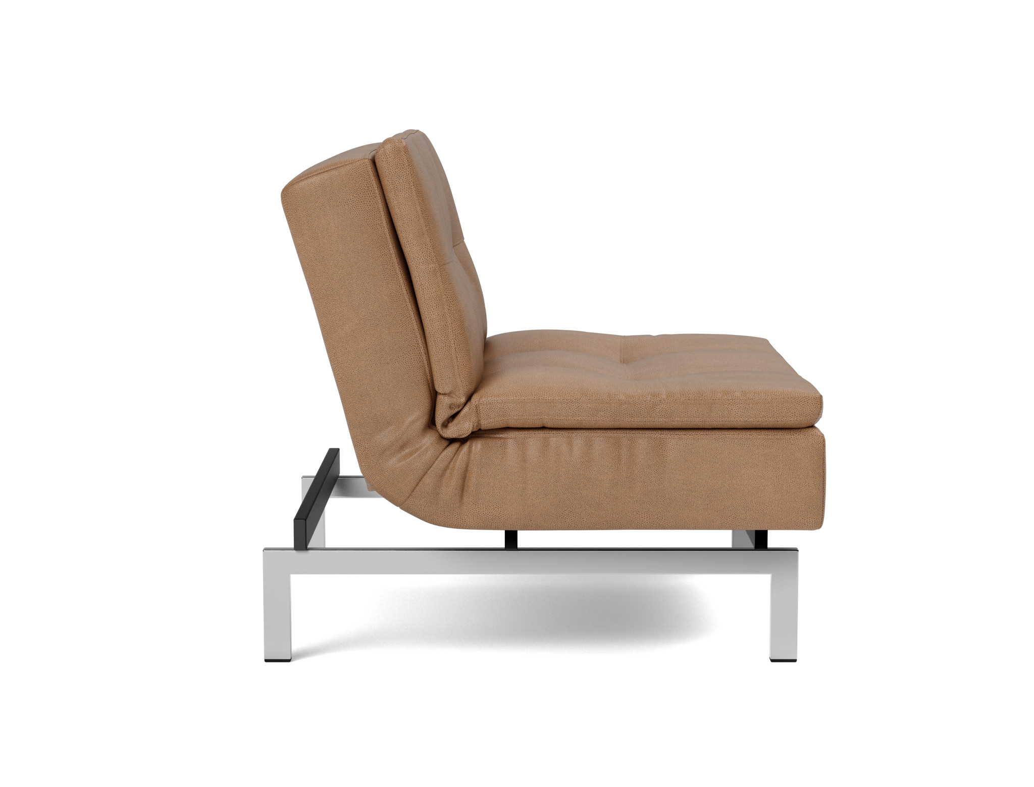 Sessel Dublexo Lederoptik Faunal 551-Brown Beine Chrom