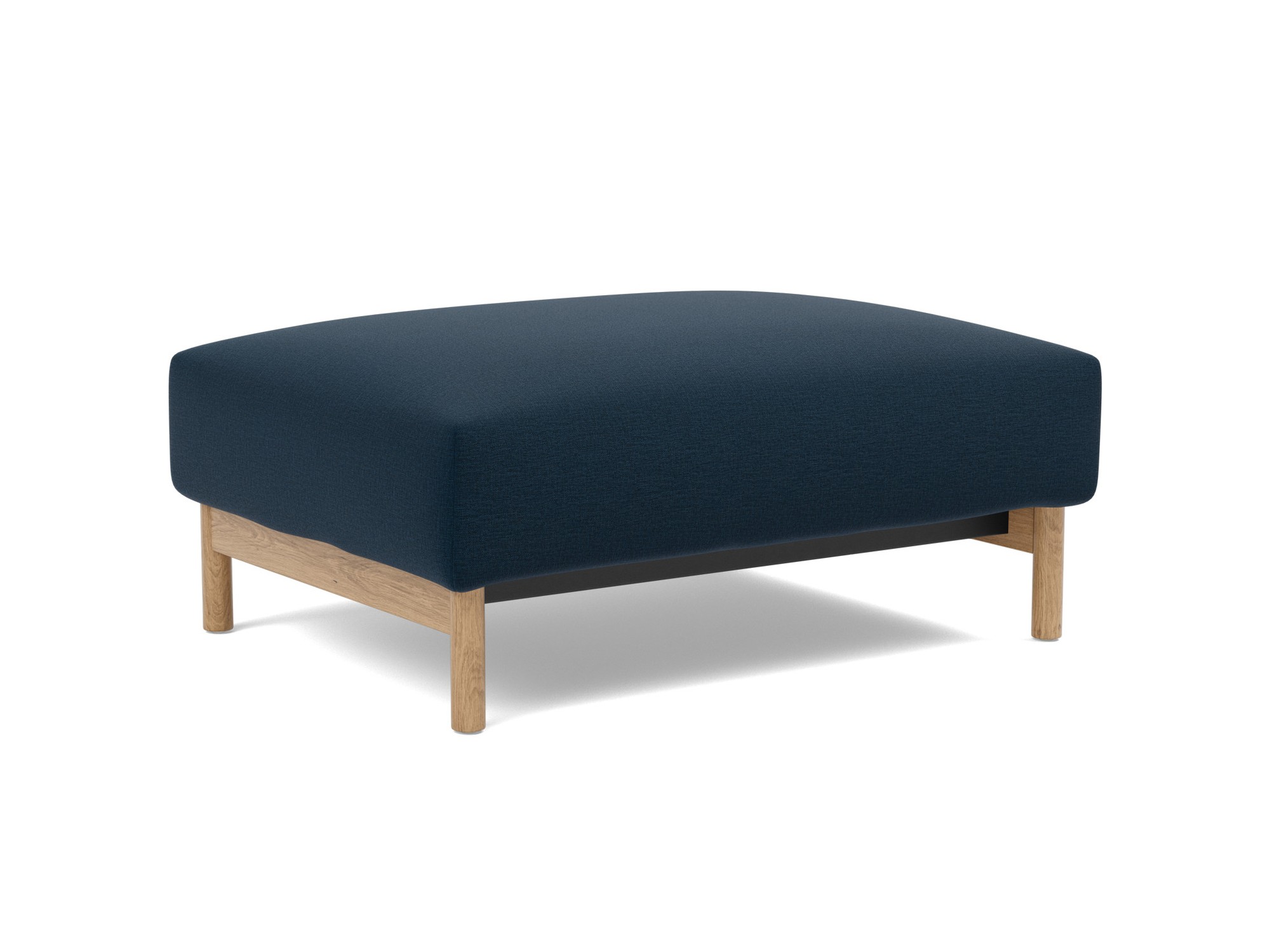 Hocker Malloy Flachgewebe Mixed Dance 528-Blue Beine Eiche