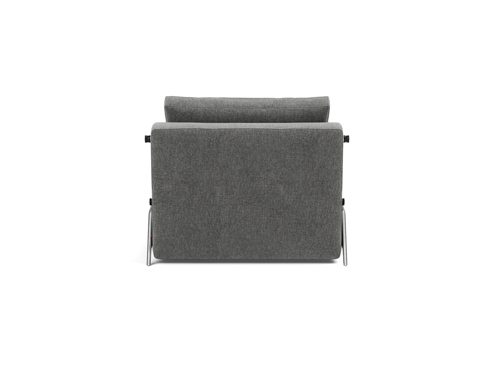 Schlafsessel Cubed 90 Strukturierter Stoff Twist 563-Charcoal Beine Aluminium
