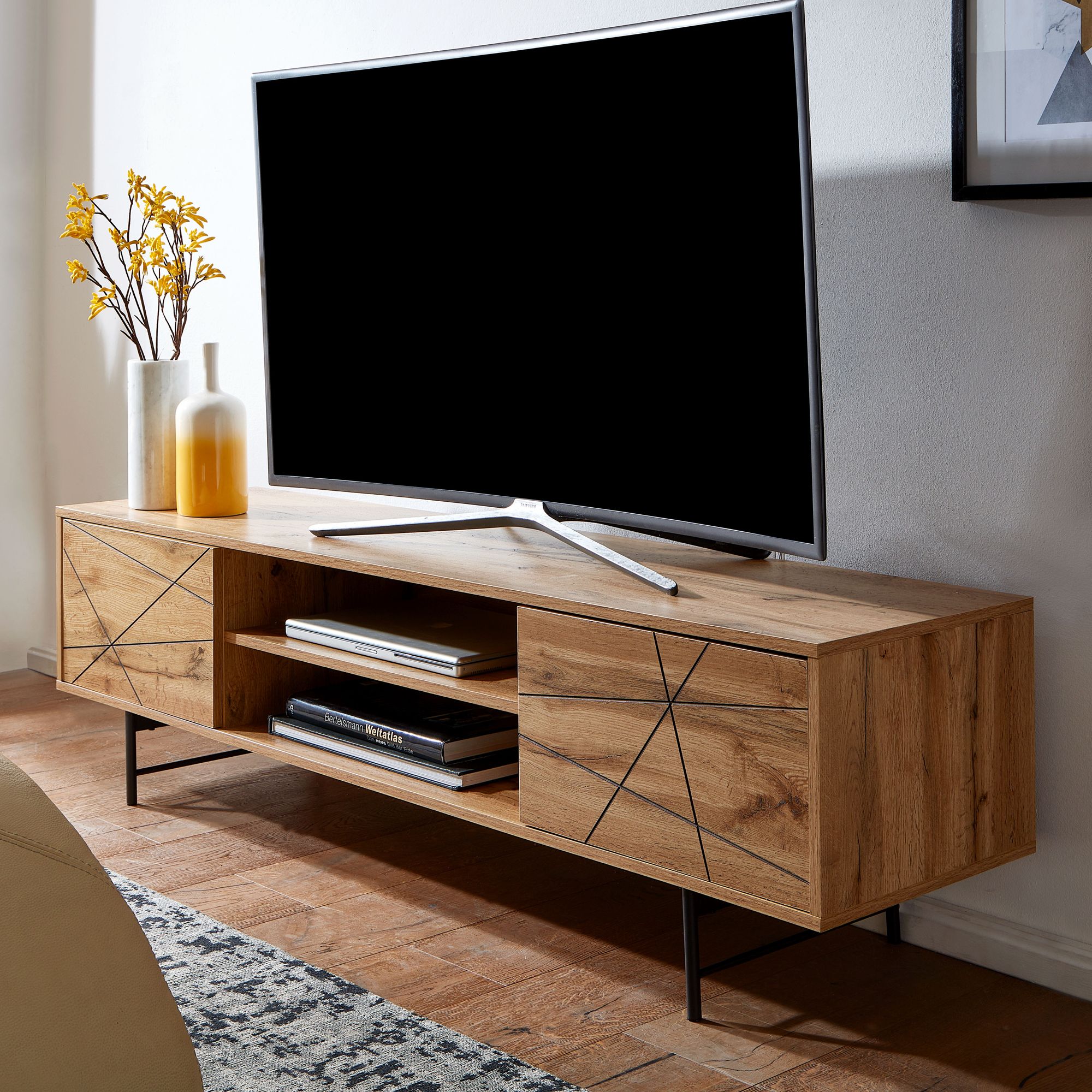 TV-Board Anholt Braun 160 × 40 × 45 cm