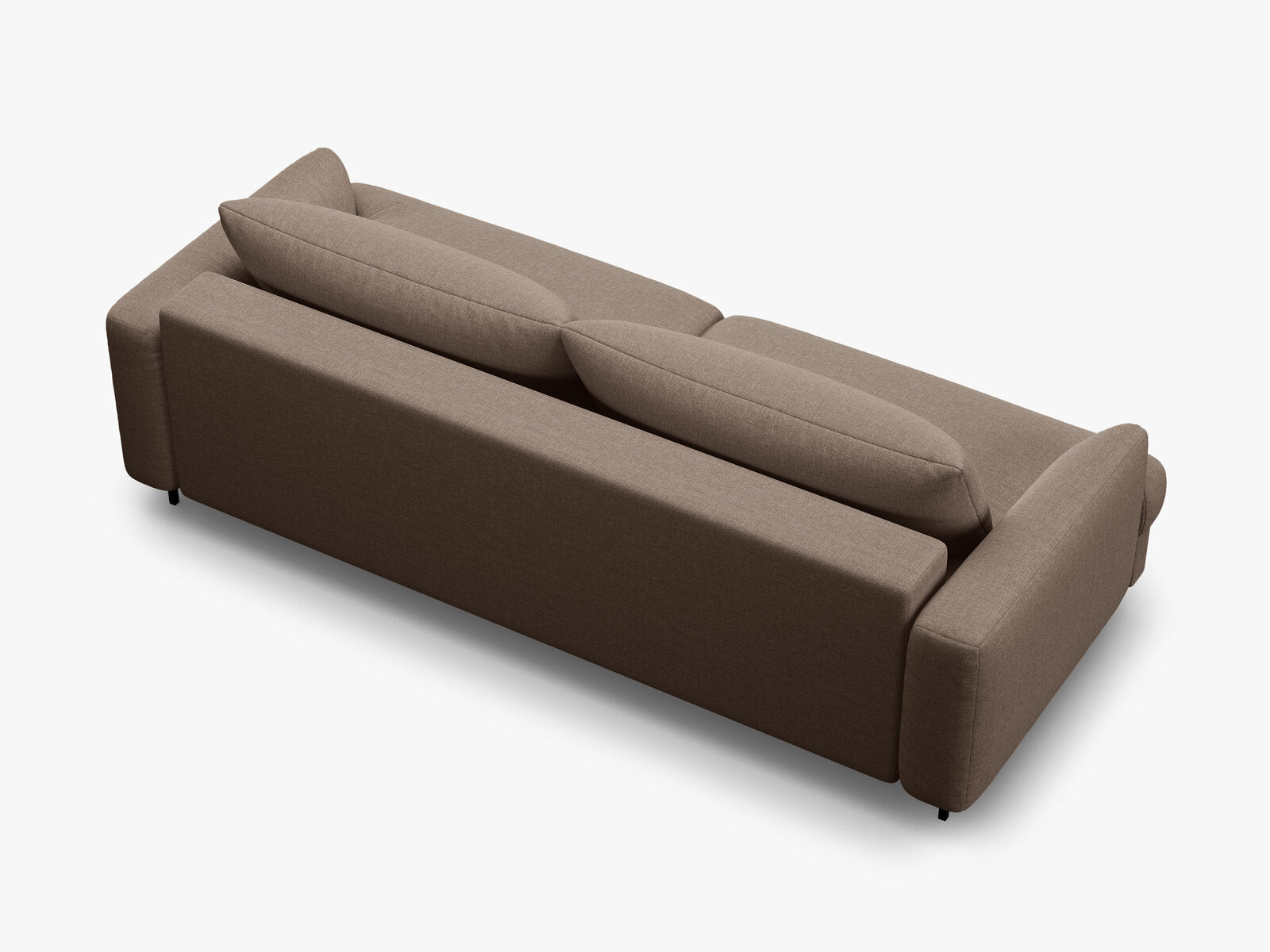 Micadoni Naomi Sofa Mit Bettfunktion Und Stauraum Strukturierter Stoff Liberty Cappuccino