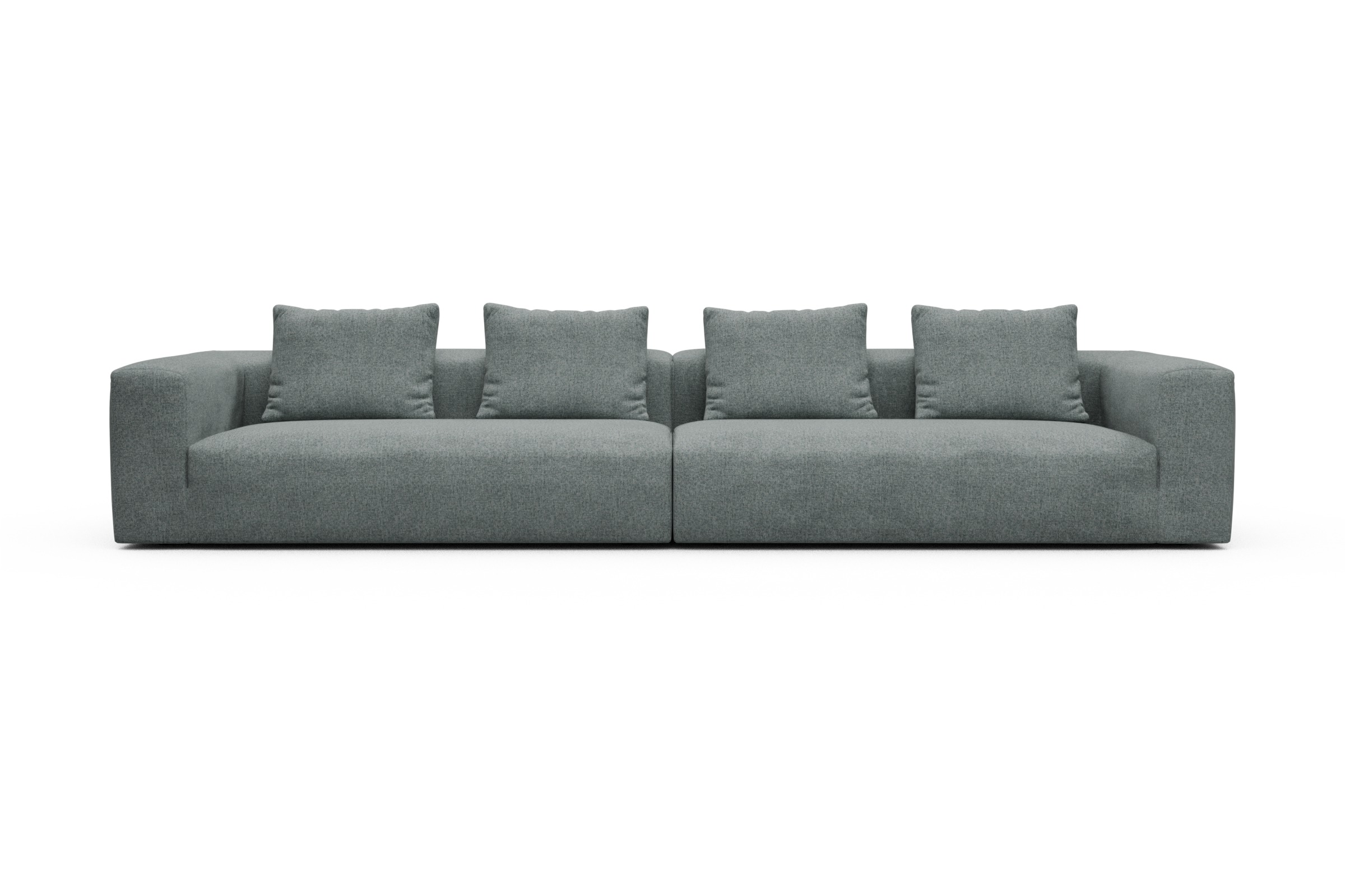 Skandi Home Modulares XXL Sofa Fred 5-Sitzer Casone-Light-Mixed-Green moebelfaktor