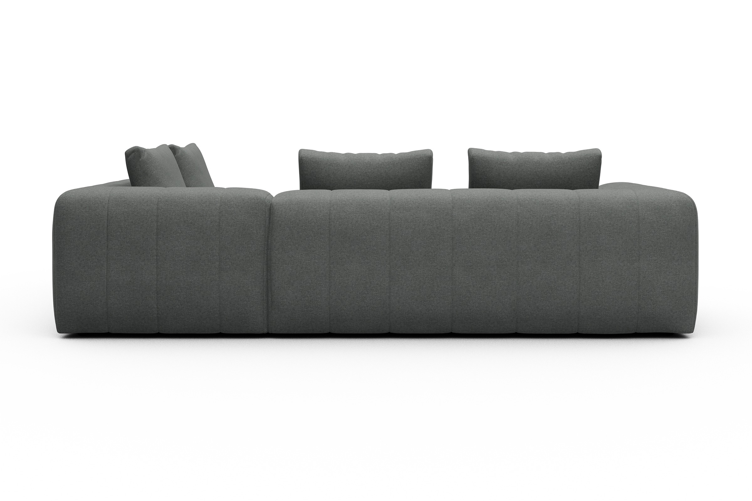 Ecksofa Hugo 2x 2,5-Sitzer Armlehne links Satya-Steel
