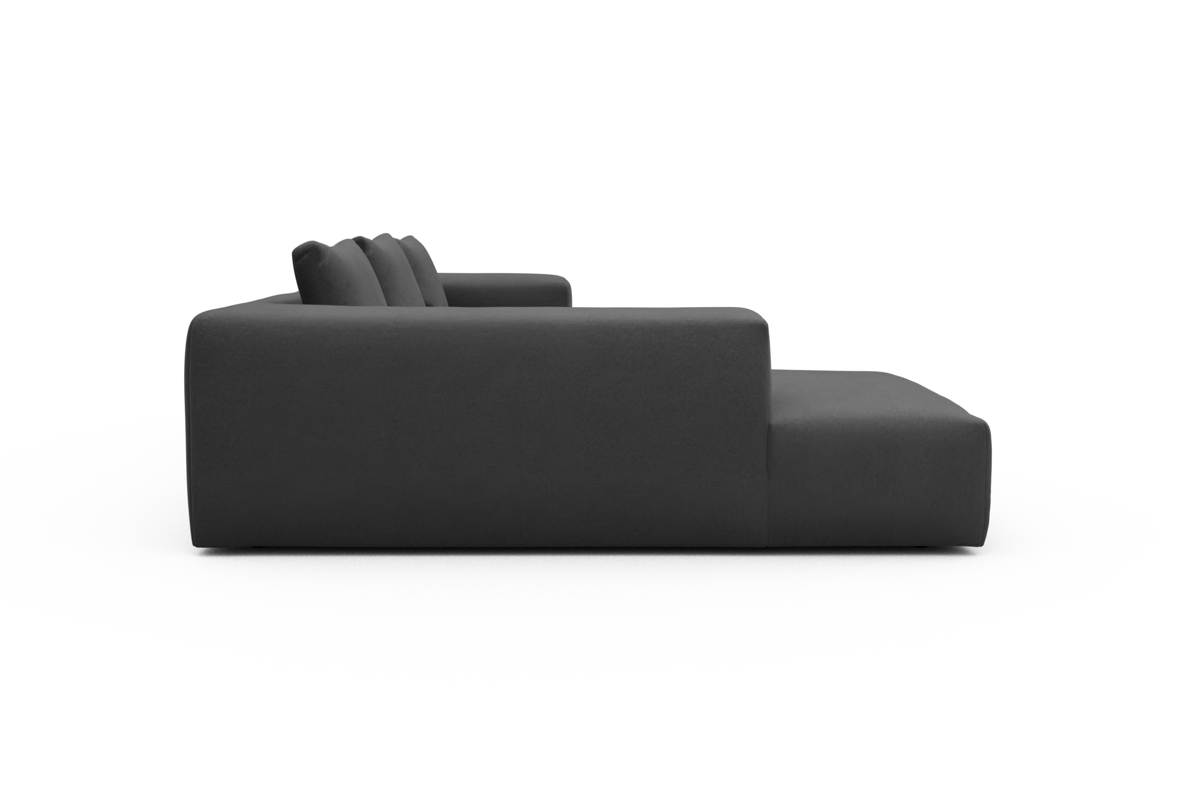 Ecksofa Fred Relax-Ecke links mit 2,5-Sitzer Satya-Zinc