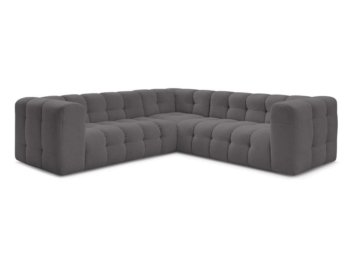 Bobochic Cloud Ecksofa 268 × 184 cm Stoff Dunkelgrau