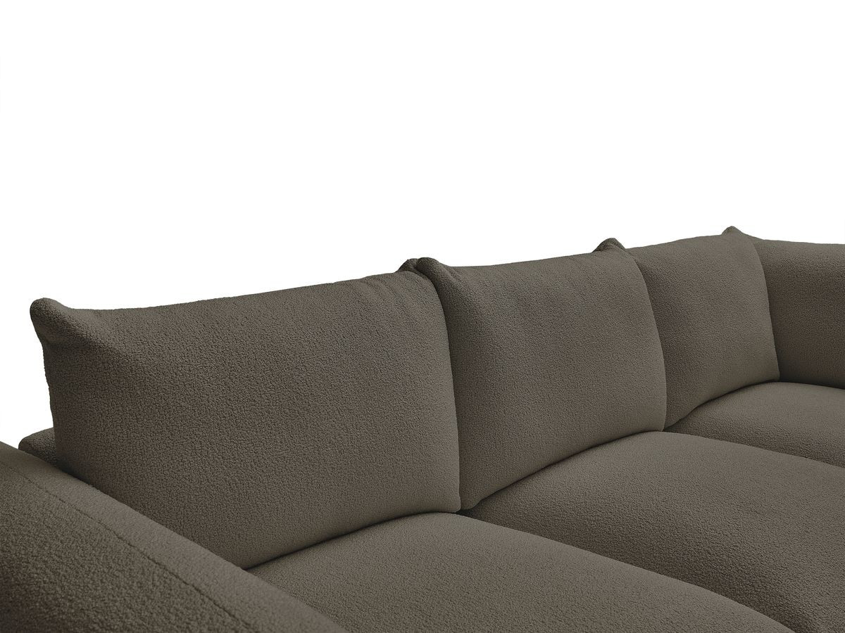 Bobochic Ernest Ecksofa Bouclé-Stoff Braun
