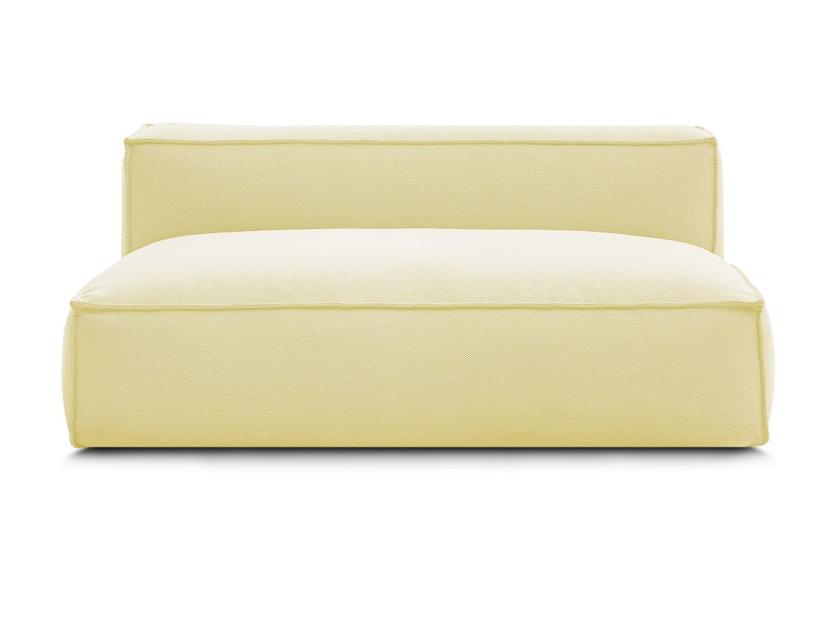 Bobochic Biarritz Sofamodul 2-Sitzer Melange-Stoff Gelb