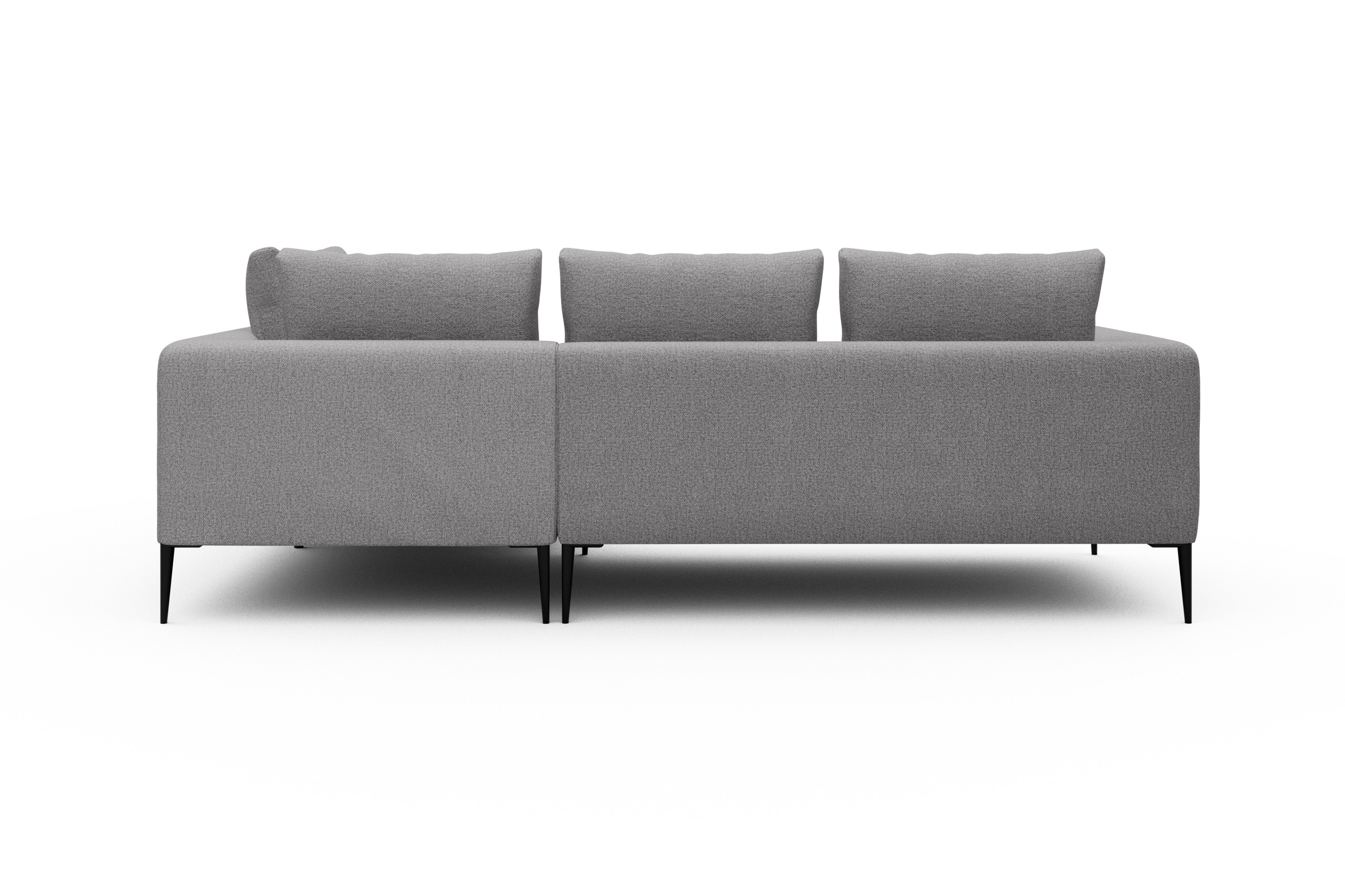 Ecksofa Paul Relax-Ecke rechts mit 2-Sitzer Sama-Grey