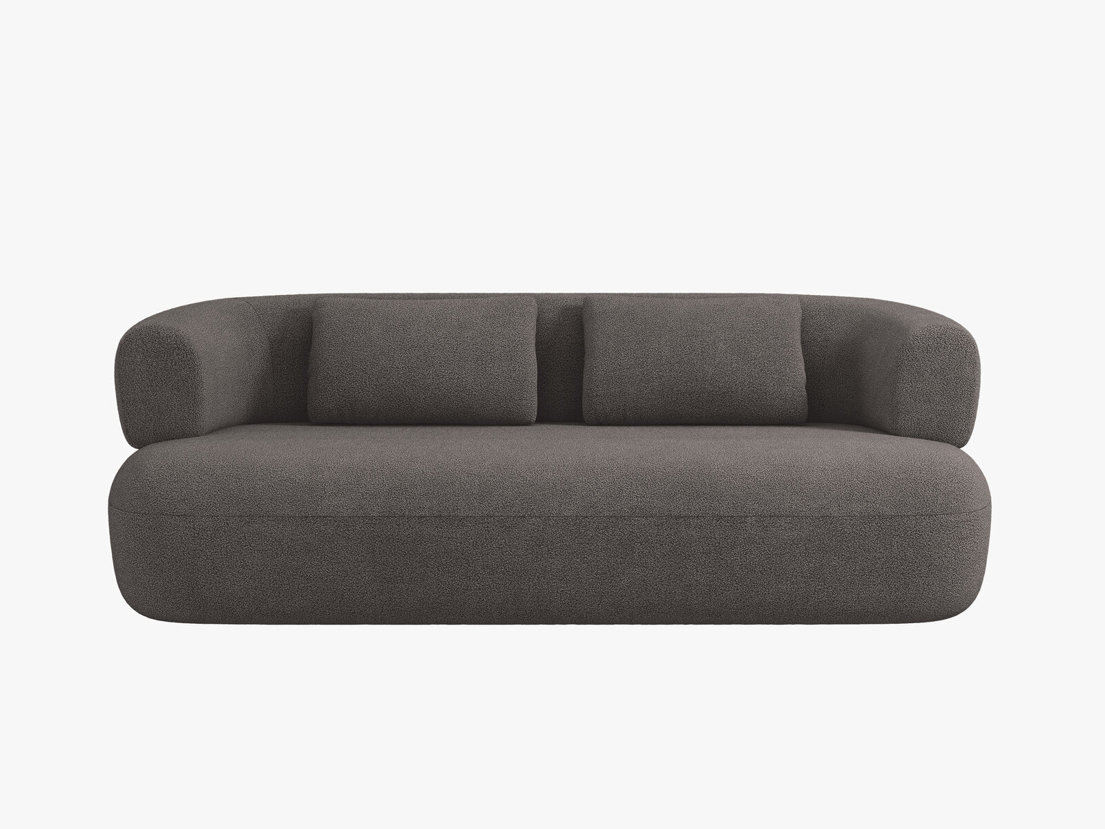 Micadoni Sofa Jenny 2-Sitzer Boucle Now or Never Grau