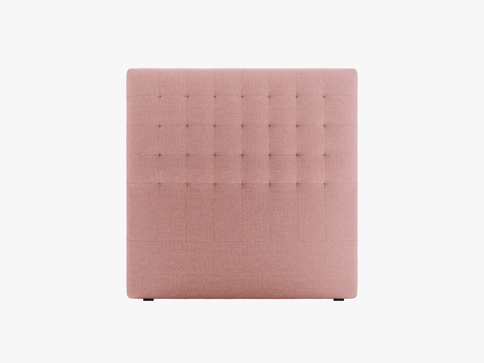 Micadoni Nova Samtiger Kopfteil 120 cm (H 120 cm) Strukturierter Stoff Liberty Rosa 120x120