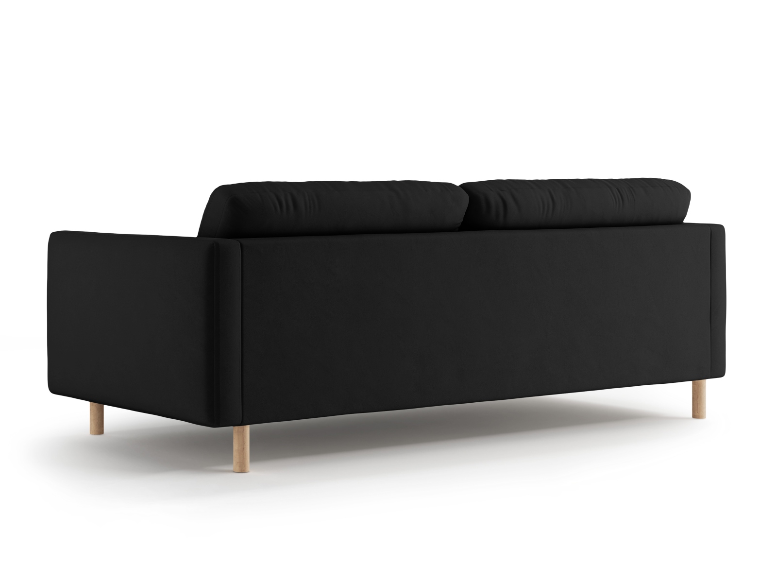 Micadoni Sofa Eden 4-Sitzer Samt Schwarz