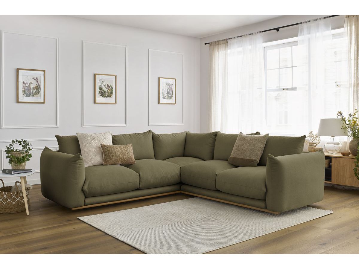 Bobochic Ernest Ecksofa Stoff Grün