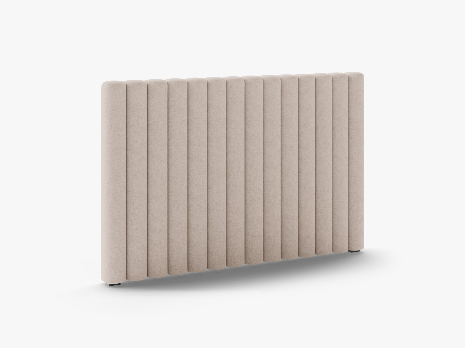 Micadoni Mistero Samtiger Kopfteil 80 cm Strukturierter Stoff Moly Cappuccino 140x95