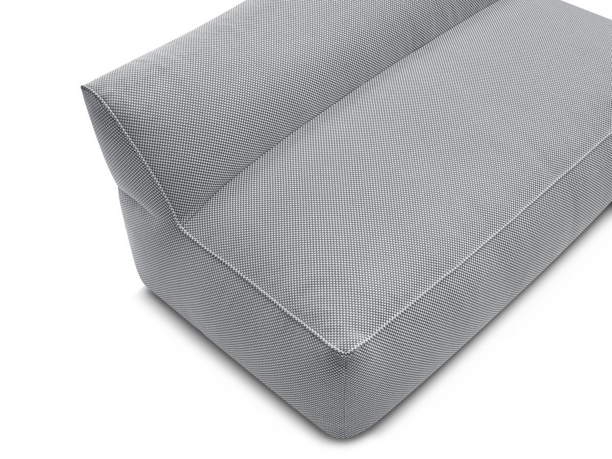 Bobochic Riviera Sofamodul 2-Sitzer Melange-Stoff Hellgrau
