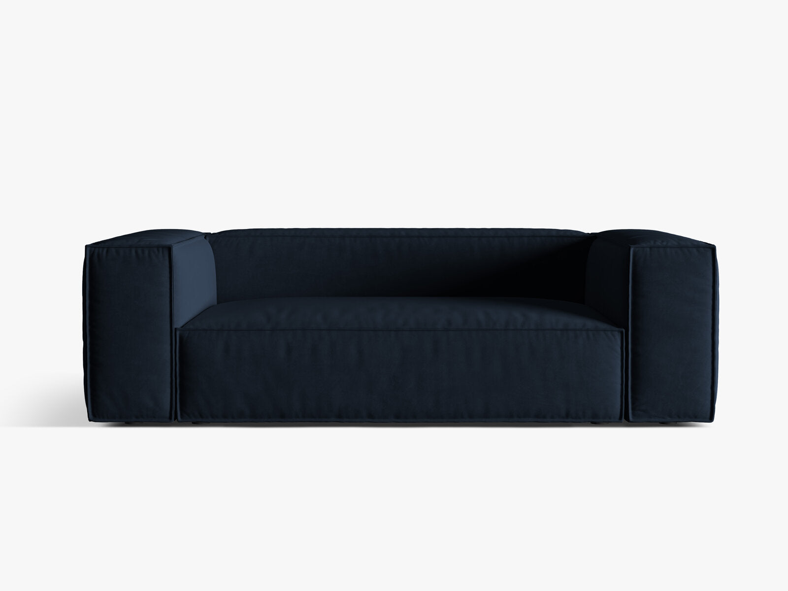 Micadoni Sofa Nuria 3-Sitzer Samt Dunkelblau