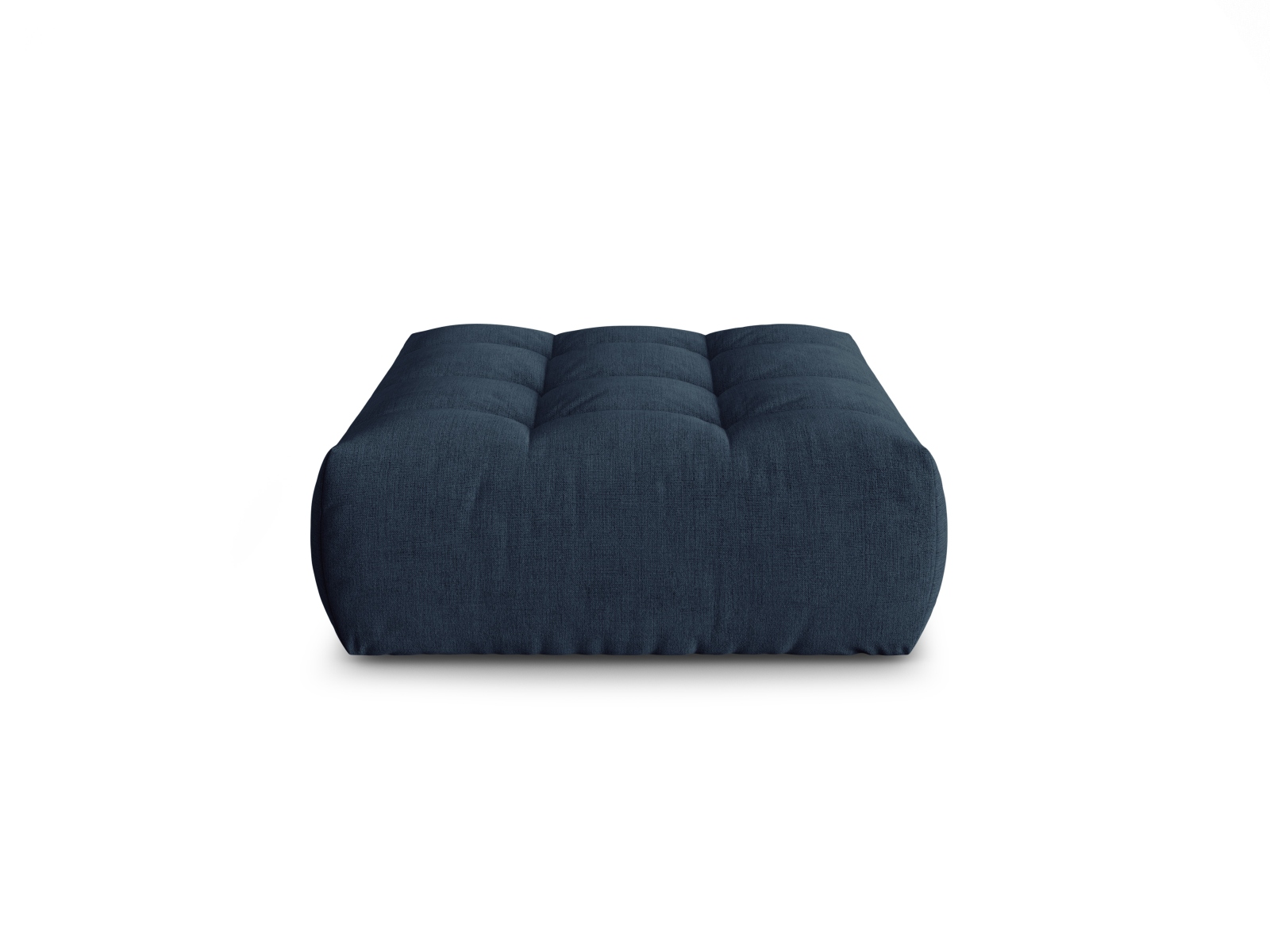 Micadoni Hocker Bloom 1-Sitzer Strukturierter Stoff Dunkelblau