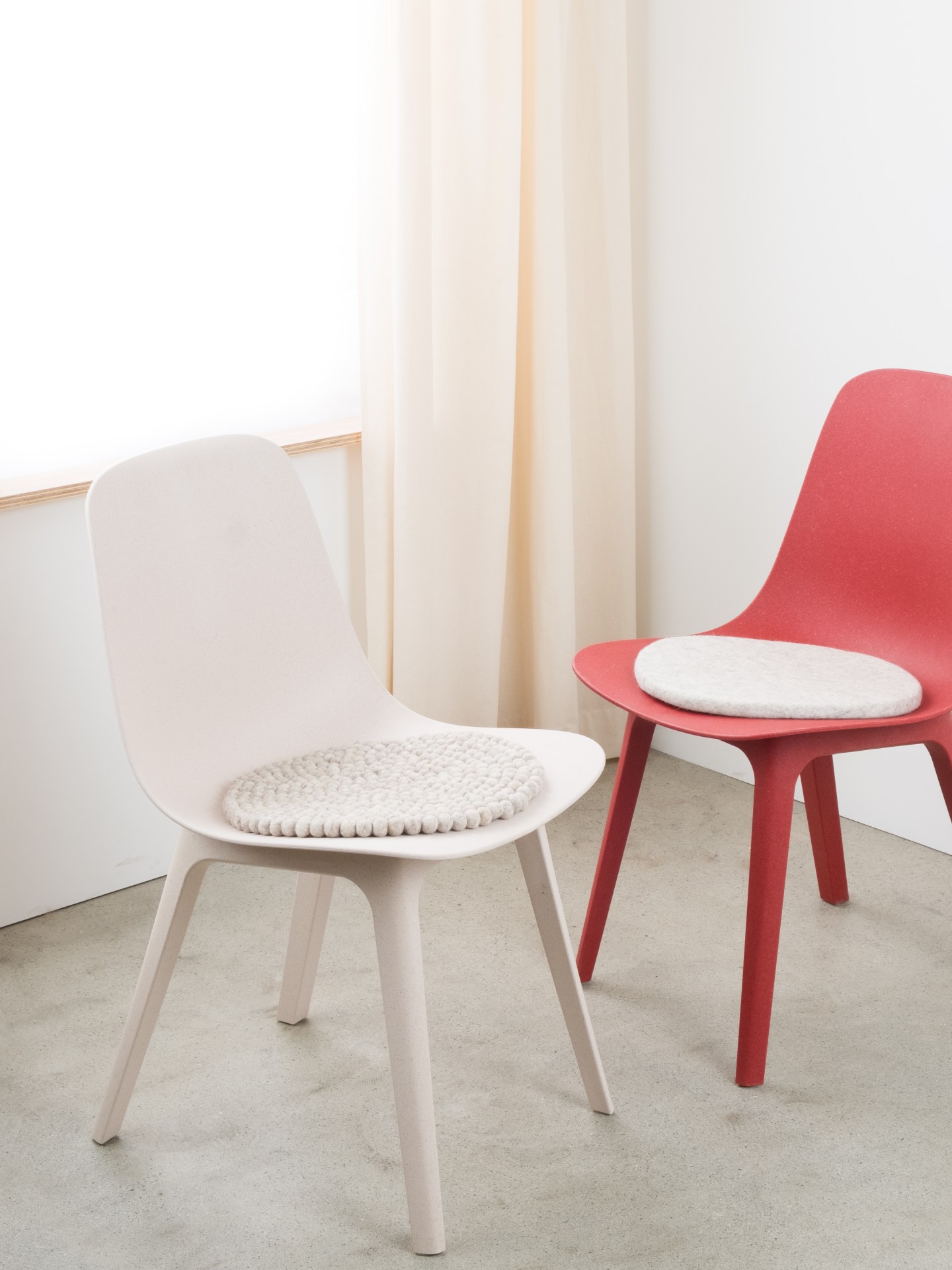 myfelt Bela - Filzkugel Sitzauflage rund