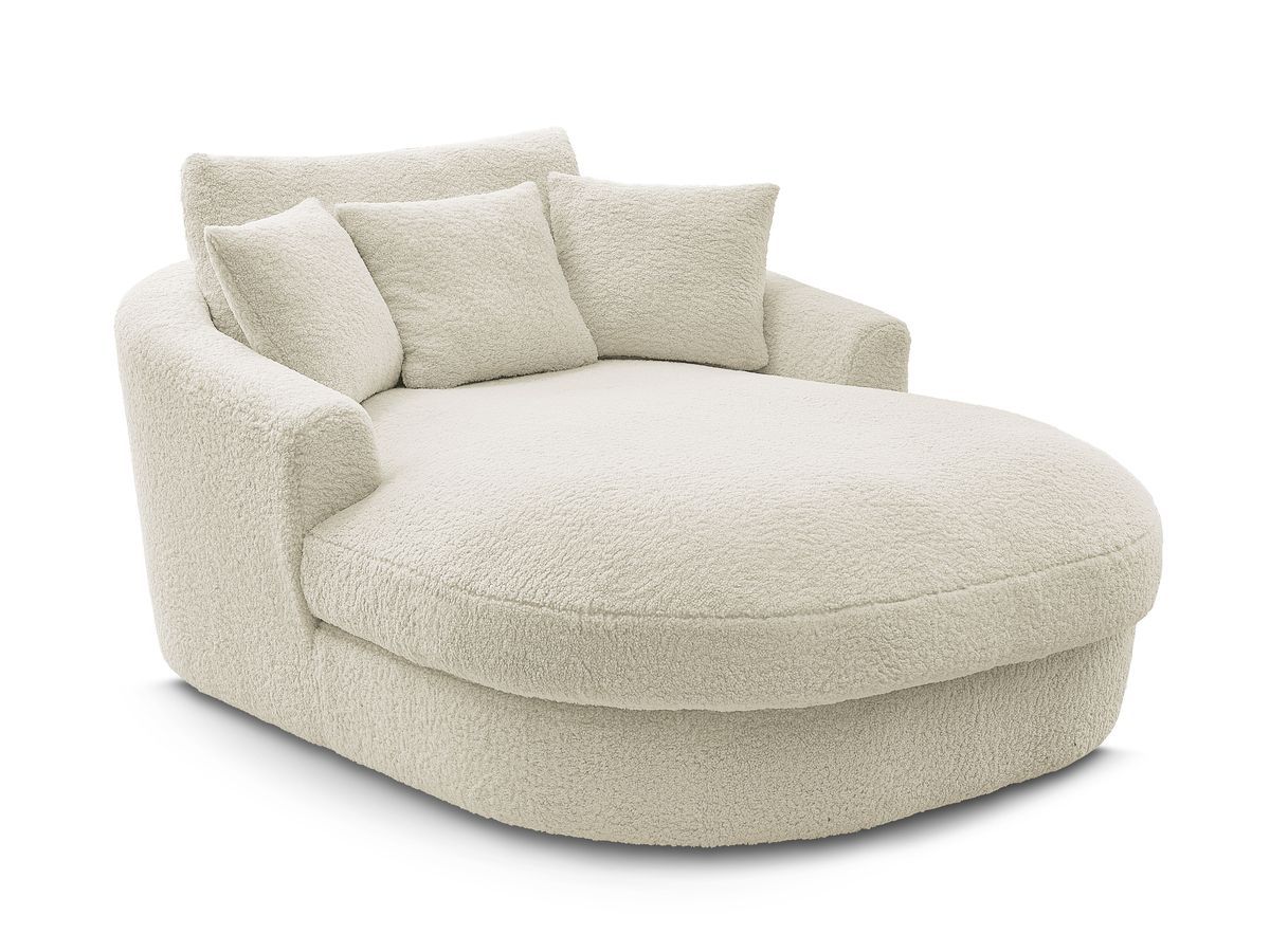 Bobochic Belem Méridienne-Modul Bouclé-Stoff Beige