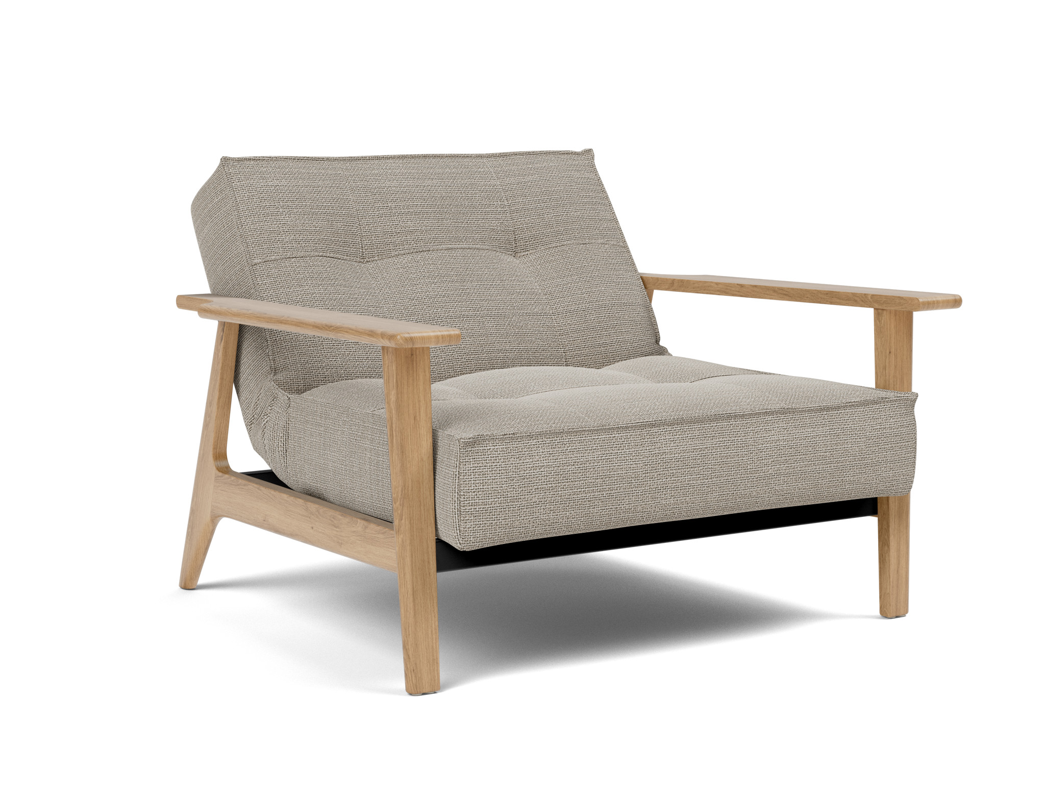 Sessel Splitback Frej Strukturierter Stoff Kenya 579-Gravel