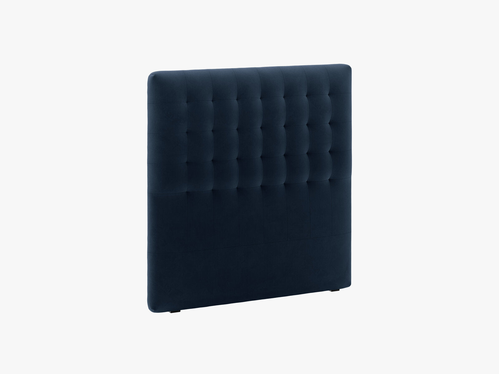 Micadoni Nova Samtiger Kopfteil 120 cm (H 120 cm) Samt Paris Dunkelblau 120x120