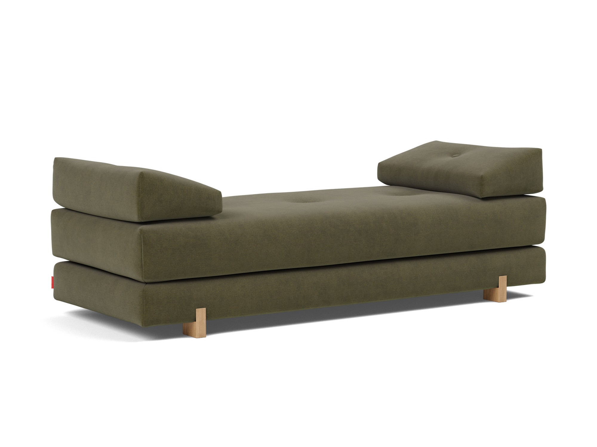Tagesbett Sigmund Kord Cordufine 316-Pine-Green Beine Drip Eiche