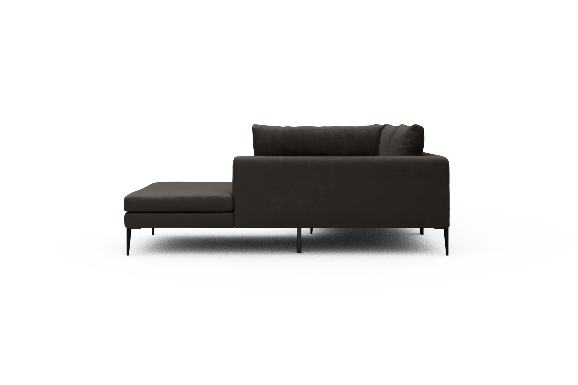 Ecksofa Paul Relax-Ecke links mit 3-Sitzer Cordufine-Taupe